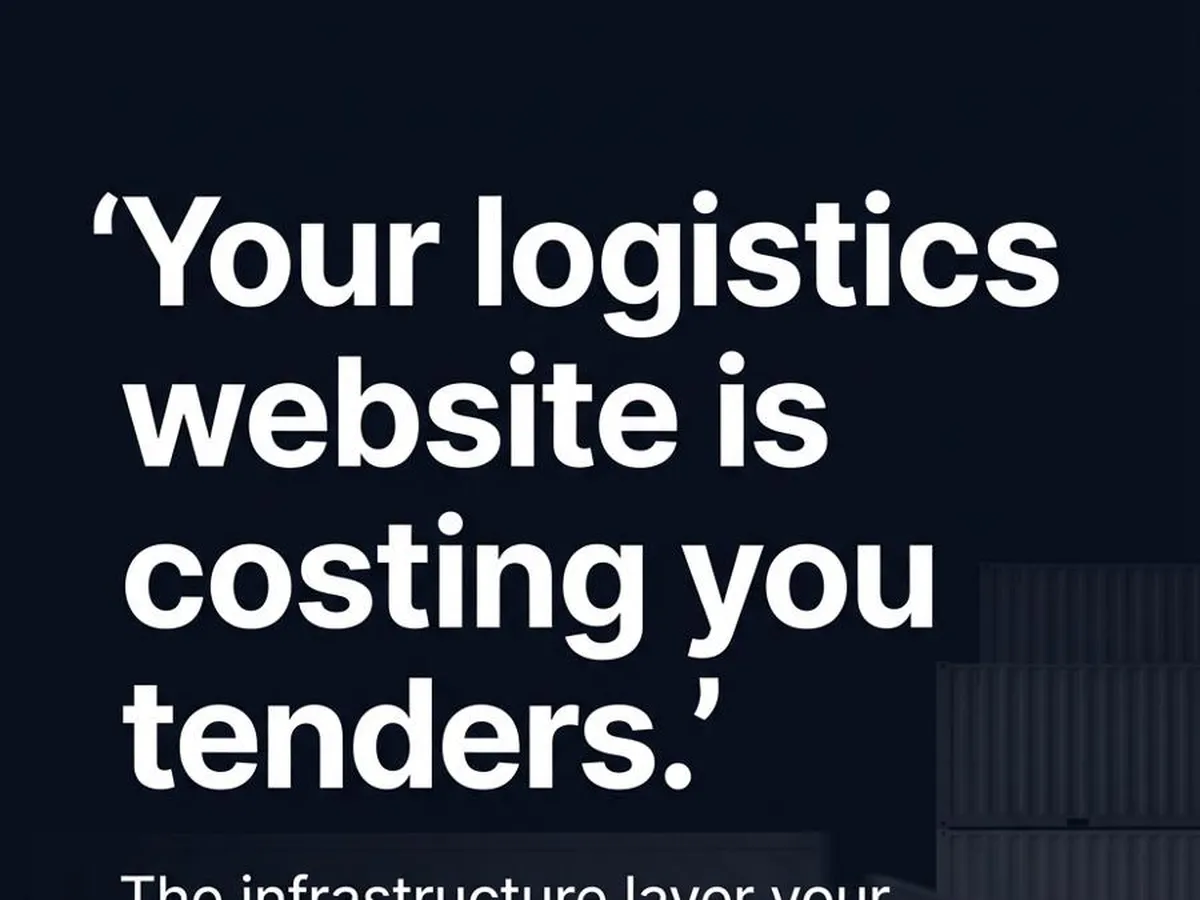 LinkedIn carousel: your logistics website is costing you tenders