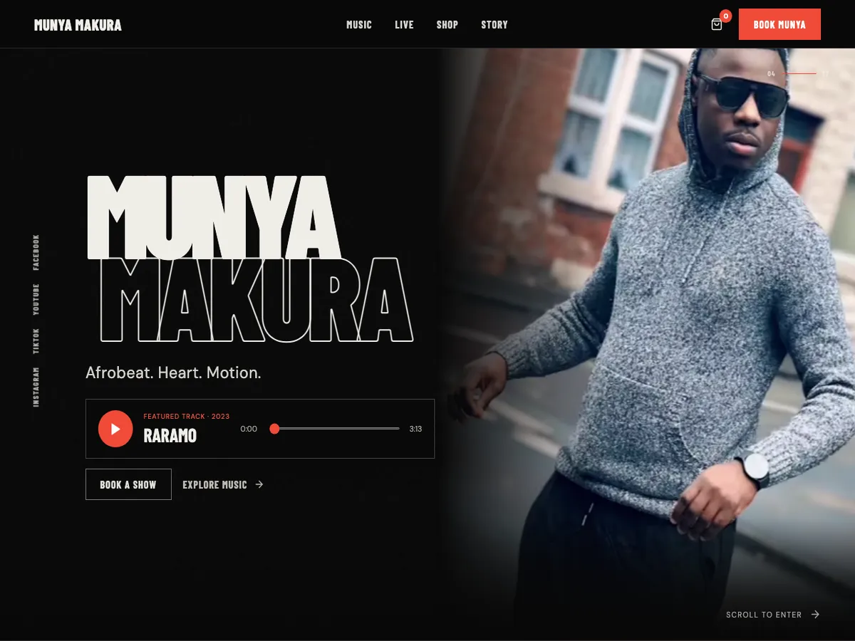The Munya Makura website