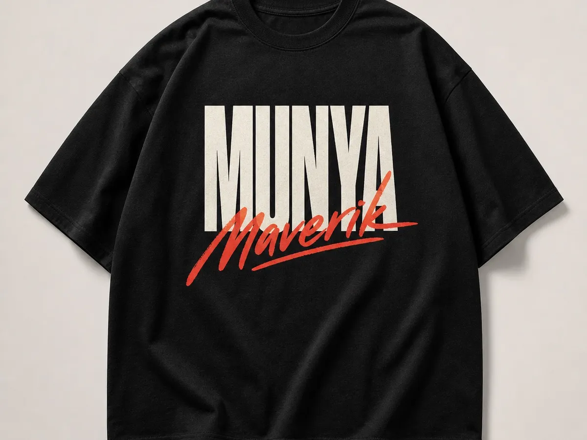 Munya Maverik black tee