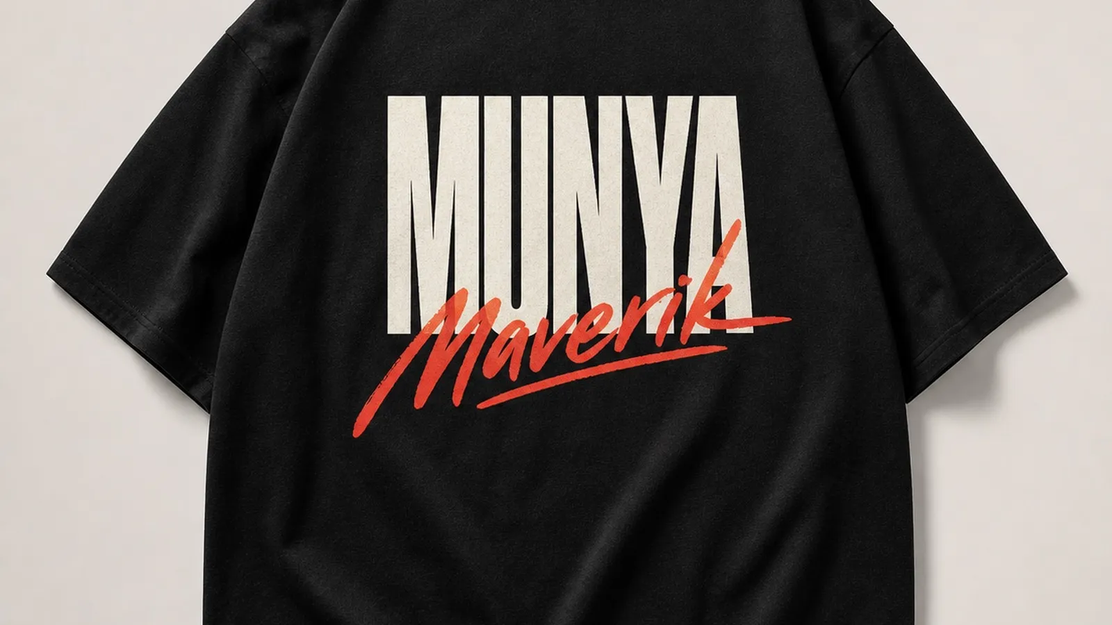 Munya Maverik black tee